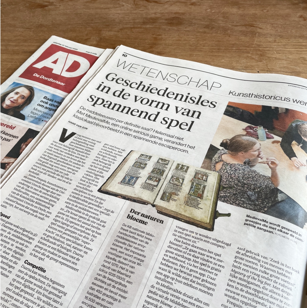 The article in the Saturday of AD (The biggest Dutch newspaper)